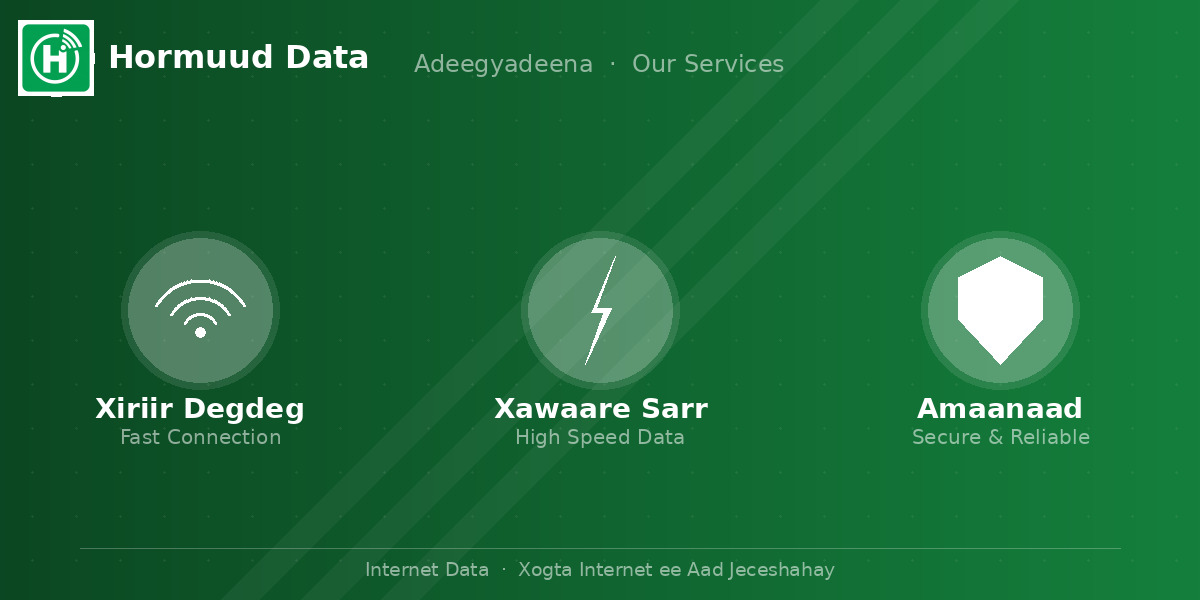 Hormuud Data · Adeegyadeena